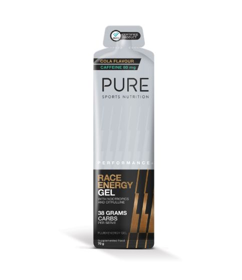 PURE Performance + Race Energy Gel 70g box of 16 PURE Performance + Race Energy Gel 70g box of 16