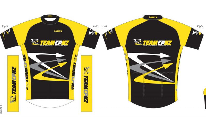 Team CPNZ - Yellow cycling top