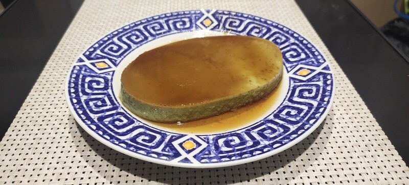 Blue Ternate Leche Flan