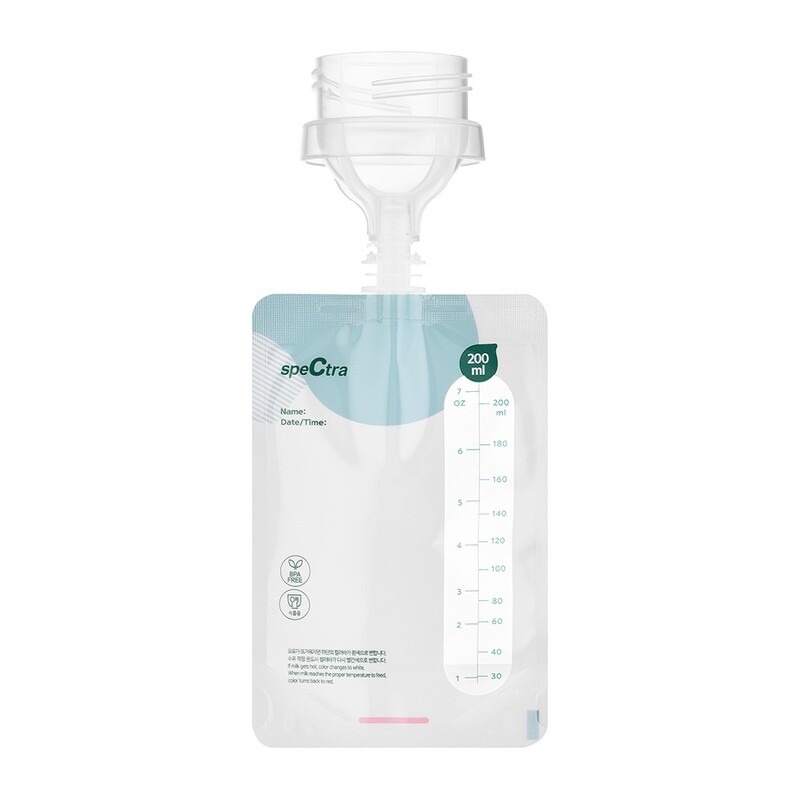 Attachable Breast Milk Storage Bags Kit (10 Bags + Connector)