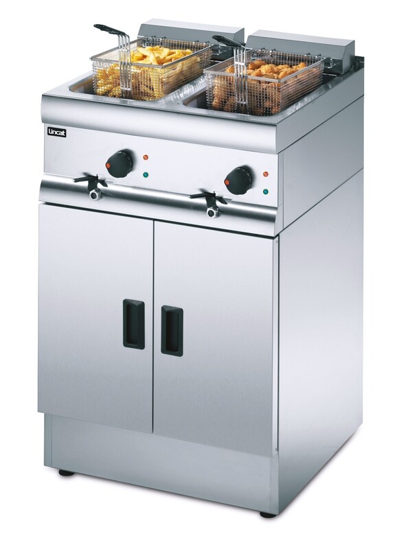 Lincat J18 - Silverlink Electric Free-standing Twin Tank Fryer – 2 Baskets – W 600 mm – 2 x 9.0 kW
