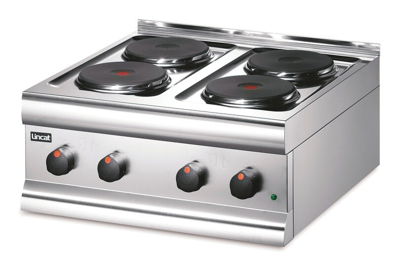 Lincat HT6 - Silverlink Electric Counter-top Boiling Top – 4 Plates – W 600 mm – 7.0 kW