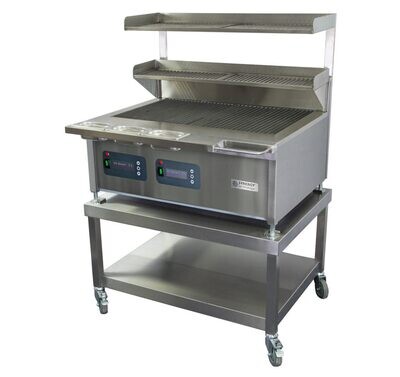 Gas chargrills, boiling tops and griddles.