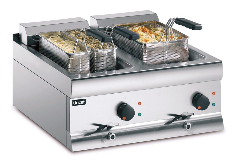 Lincat PB66 - Silverlink Electric Counter-top Pasta Cooker – Twin Tank – W 600 mm – 2 x 3.0 kW