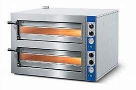 MASTRO DOUBLE DECK ELECTRIC PIZZA OVEN FOR 4+4 12" PIZZAS Ø 35 CM, MECHANICAL CONTROL (MODEL CAB0033/CN)