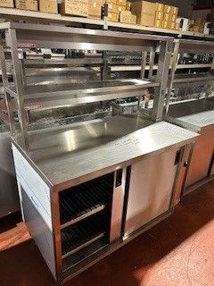 USED ER MOFFAT HOT CUPBOARD 1200MM WIDE WITH DOUBLE HEATED GANTRY