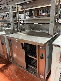 USED ER MOFFAT HOT CUPBOARD 900MM WIDE WITH DOUBLE HEATED GANTRY