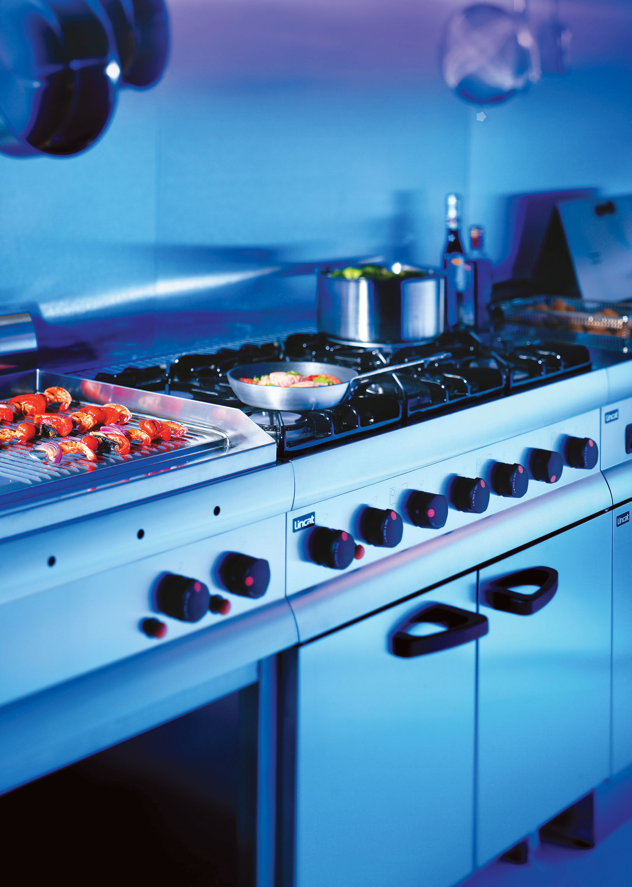 Lincat HT6/N - Silverlink Natural Gas Counter-top Boiling Top – 4 Burners – W 600 mm – 18.0 kW