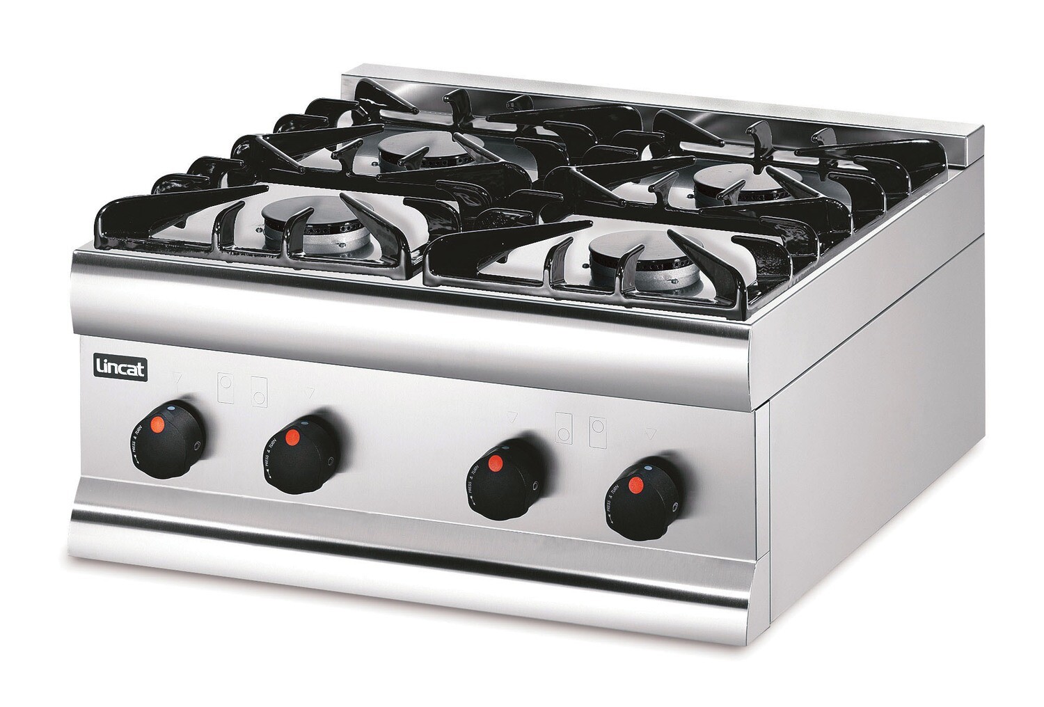 Lincat HT6/N - Silverlink Natural Gas Counter-top Boiling Top – 4 Burners – W 600 mm – 18.0 kW Lincat HT6/N - Silverlink Natural Gas Counter-top Boiling Top – 4 Burners – W 600 mm – 18.0 kW