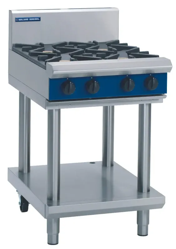 Blue Seal Evolution Series G514D-LS - 600mm Gas Cooktop - Leg Stand