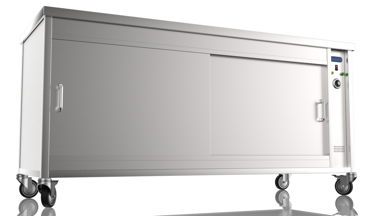 1800mm wide mobile hot cupboard on castors 1800mm wide mobile hot cupboard on castors