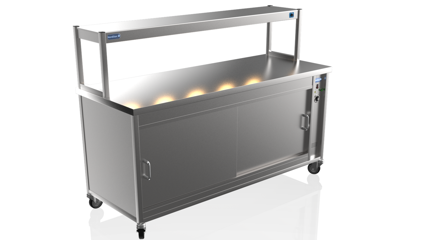 Single Tier Gantry Hot Cupboard Combo – 1800mm