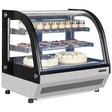 Tefcold counter top display, curved glass 900mm wide LCT 900c