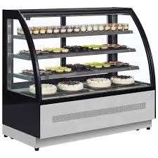 Tefcold free standing chilled display cabinet curved glass LPD1500C
