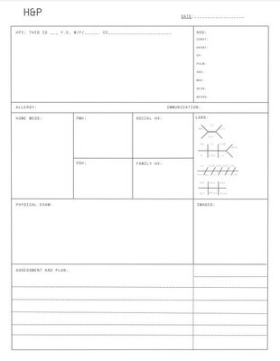 H&amp;P template