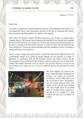 Summer 2024 Editor&#39;s Seasonal Letter