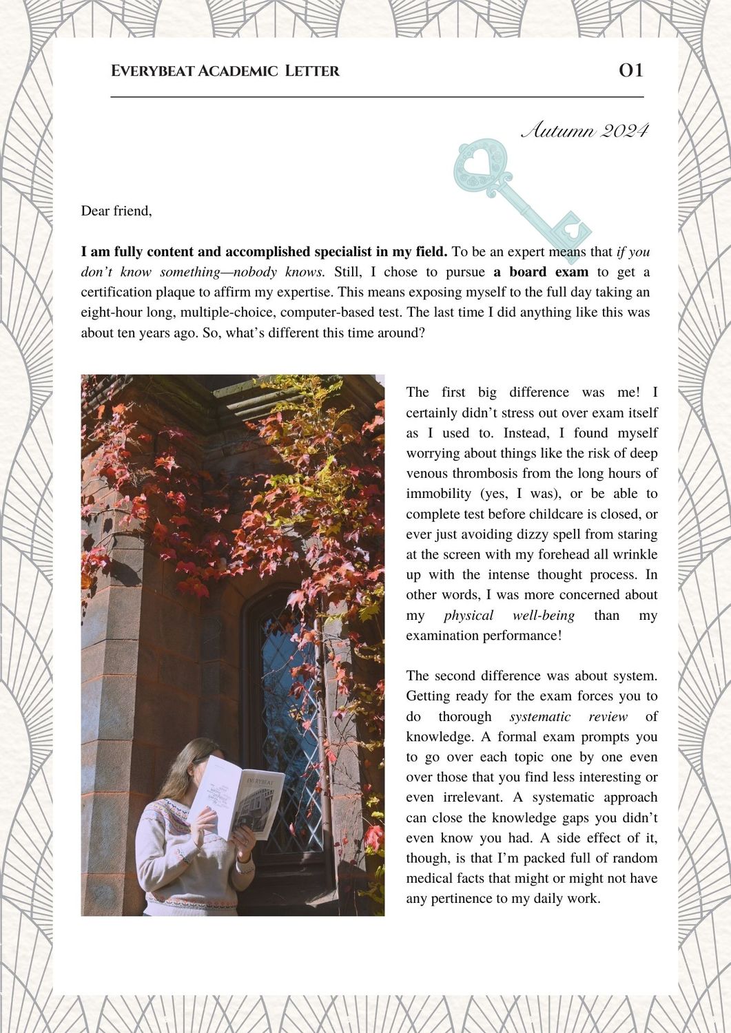 Autum 2024 Editor&#39;s Seasonal Letter