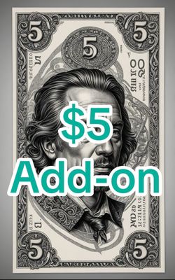 $5 Add-on Additional Step Extra Wide/Tall Engraving Additional Side.