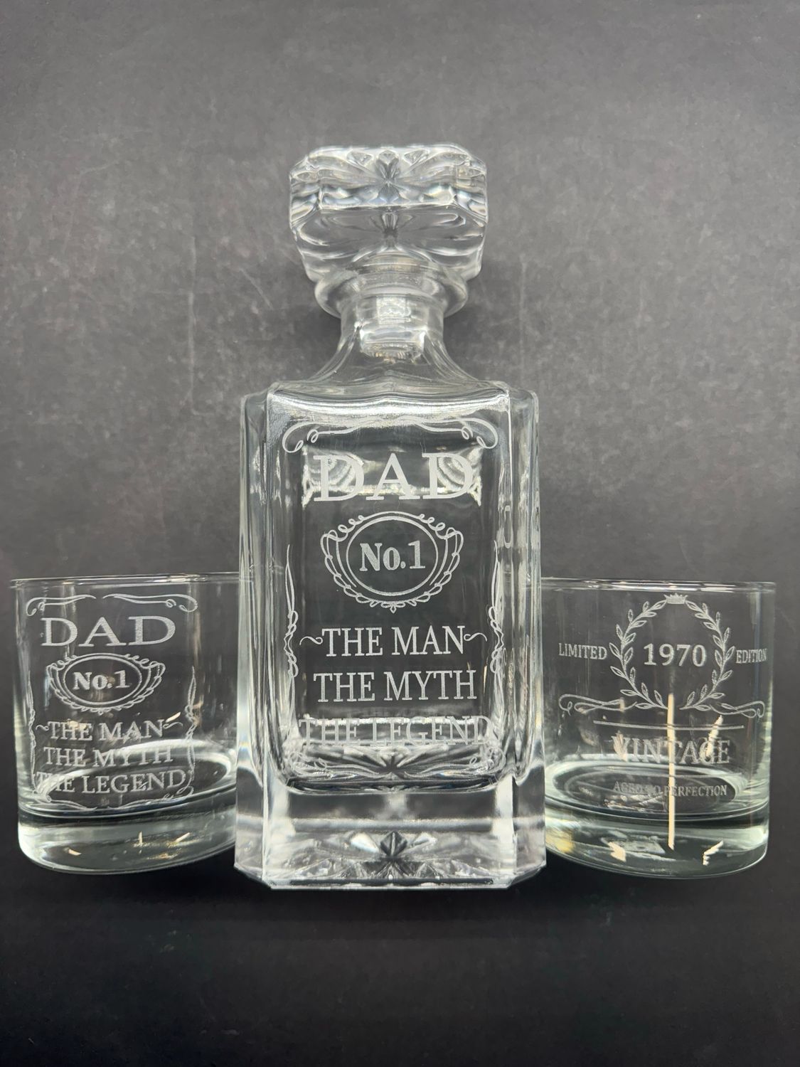 Whiskey Decanter 750ML With Custom Engraving