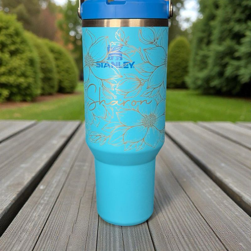 Customer Provided Tumbler Engraving Service Single Side Engraving.