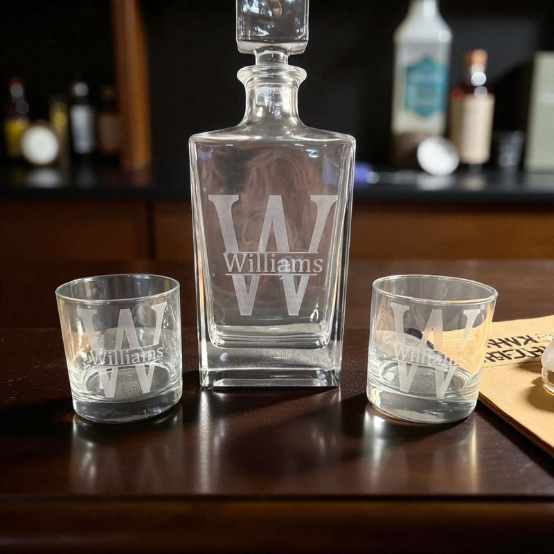 Whiskey Decanter 750ML With Custom Engraving