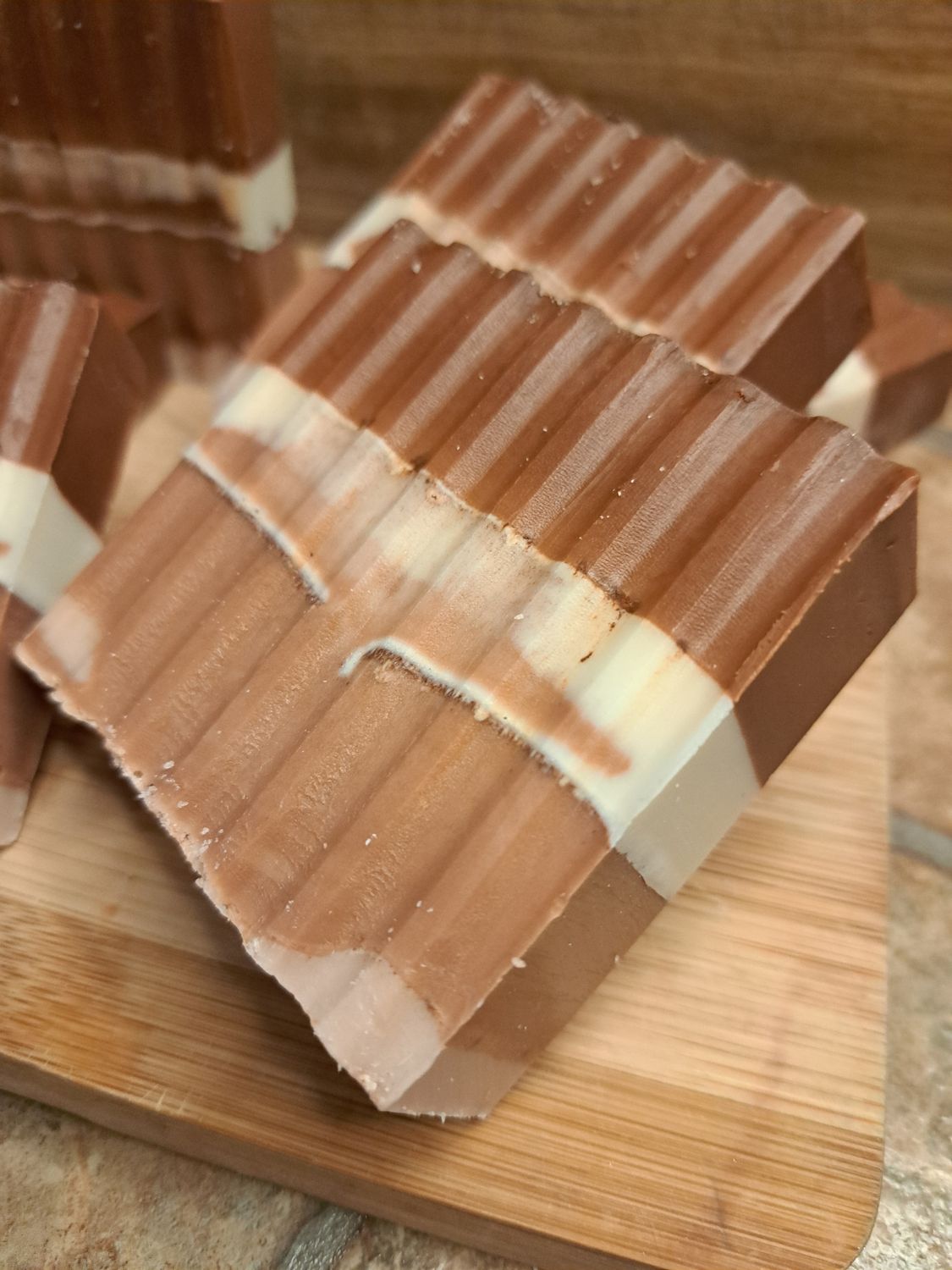 Marbled Clay Shea Butter Soap Bar ~ Lingonberry Spice