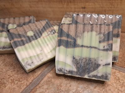 Marbled Clay Shea Butter Soap Bar ~ Autumn Fig Harvest