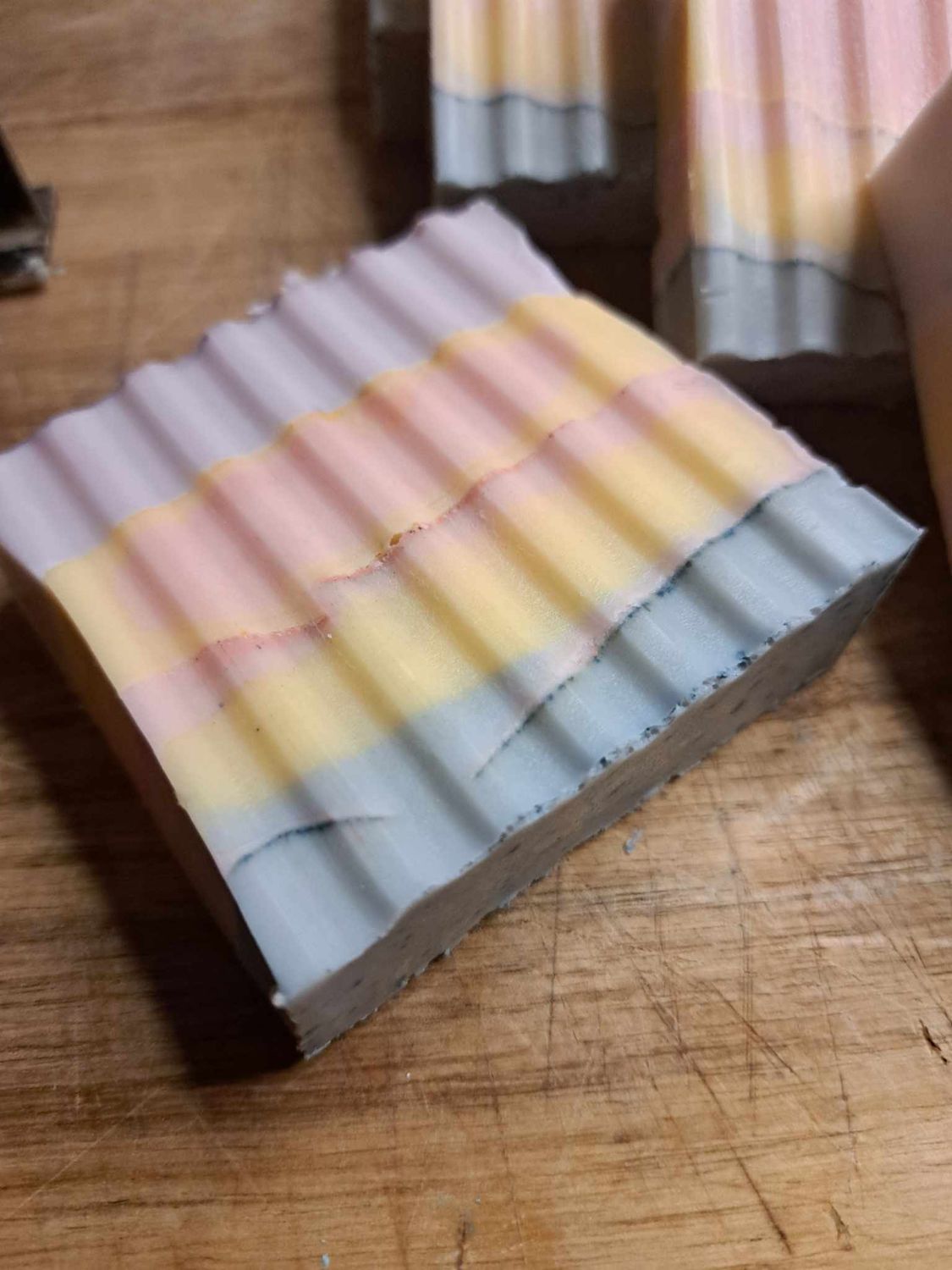 Marbled Clay Cocoa Butter Soap Bar ~ Golden Oats