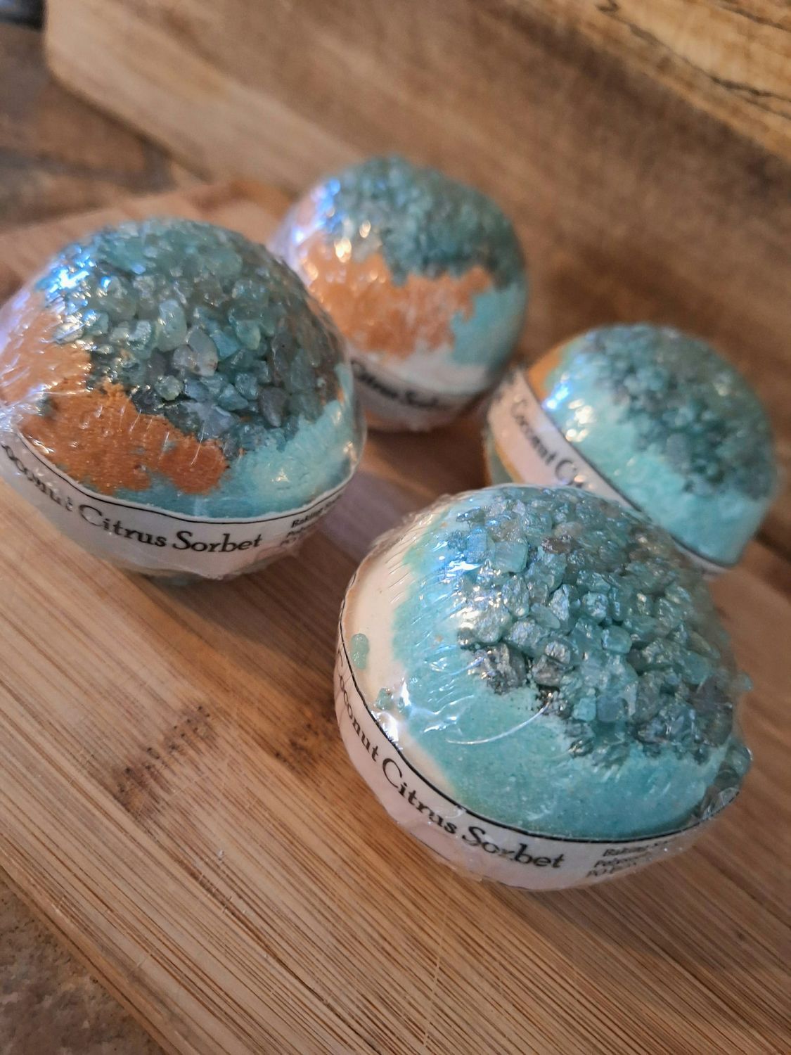 Bath Bombs ~ Coconut Citrus Sorbet