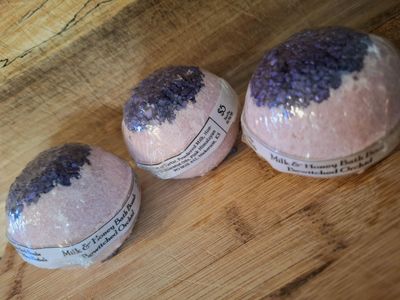Milk & Honey Bath Bombs ~ Bewitched Orchid