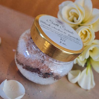 Salt Scrub ~ Black Amber & Lavender