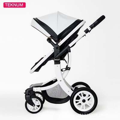 Teknum Stroller Can Sit And Lie High Landscape Folding Shock Absorber Lightweight Newborn Baby Children&#39;s Stroller