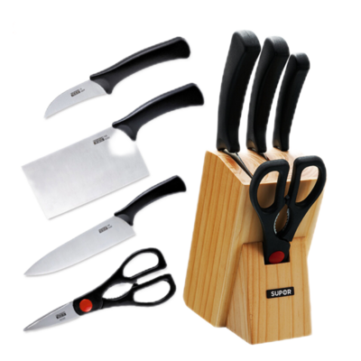 CACEES BRAND Supor Knife Set Five-piece Set Household Kitchen Steel Slicing Knife Multi-purpose Knife Stainless Steel Kitchen Knife