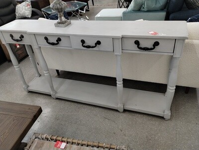 Gray console table .....repainted