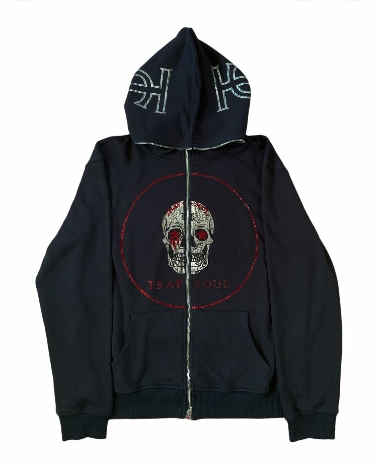Trap soul apparel Full zip-up hoodie