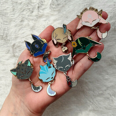 Genshin Dangly Enamel Pins!