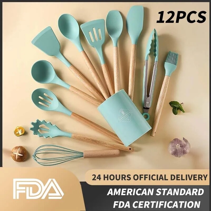   Glo-in 12-piece wooden Handle spoons