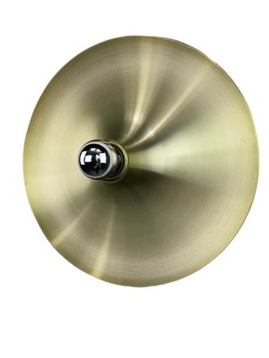 Space-Age Disc wandlamp goud