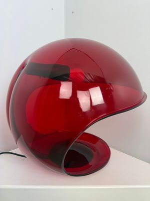 Elio Martinelli -Foglia- rood transparant- Martinelli Luce- Italië