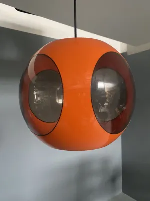 Eye Ball Massive Oranje Space Age hanglamp