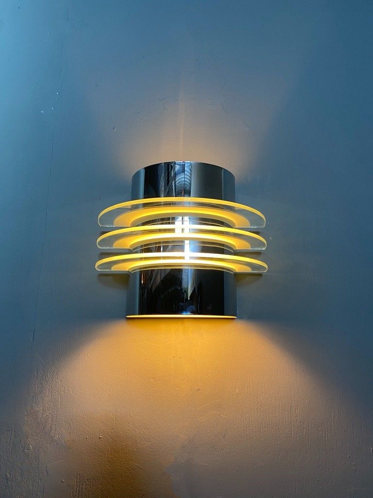 Ikea Drittel Memphis Style wall lampe -chrome-