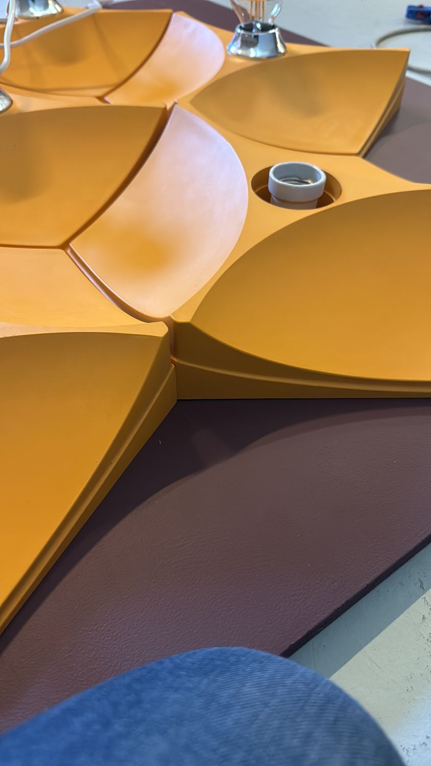 Modulaire gele wandlampen Hoffmeister -set van 5-