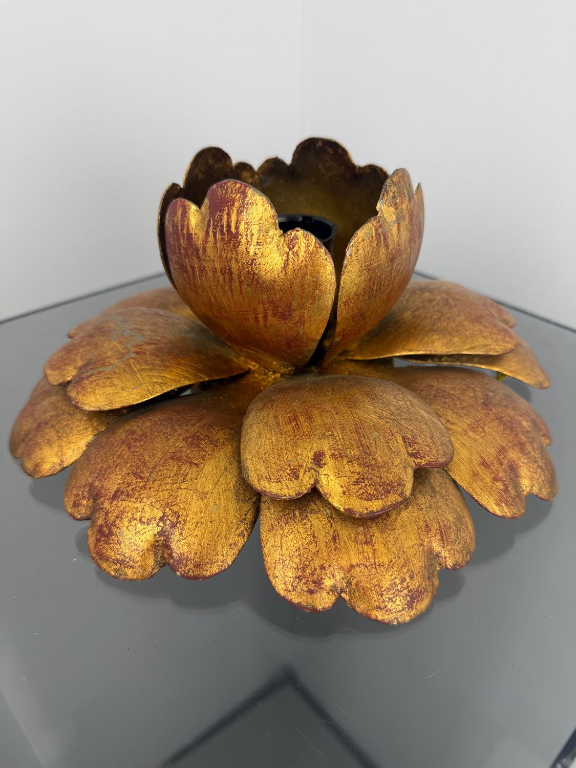 Vergulde Mid Century Modern Plafondlamp