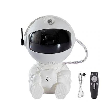 Sitting Astronaut Galaxy Projector