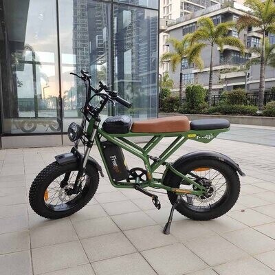GT02 Pro (Camouflage Green) Fat Tires Off Road Electric Bike