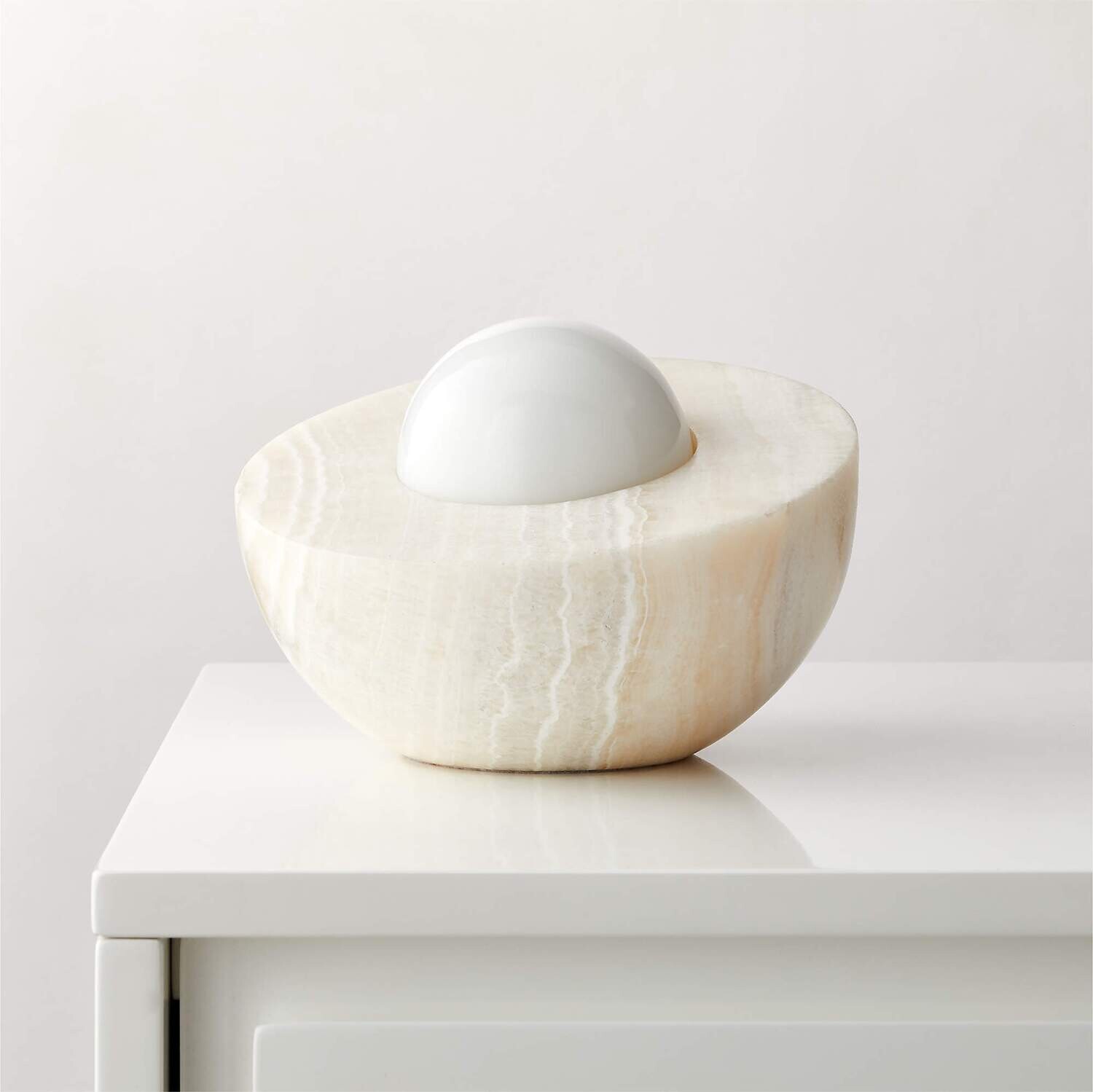PICCOLA WHITE ONYX TABLE LAMP
