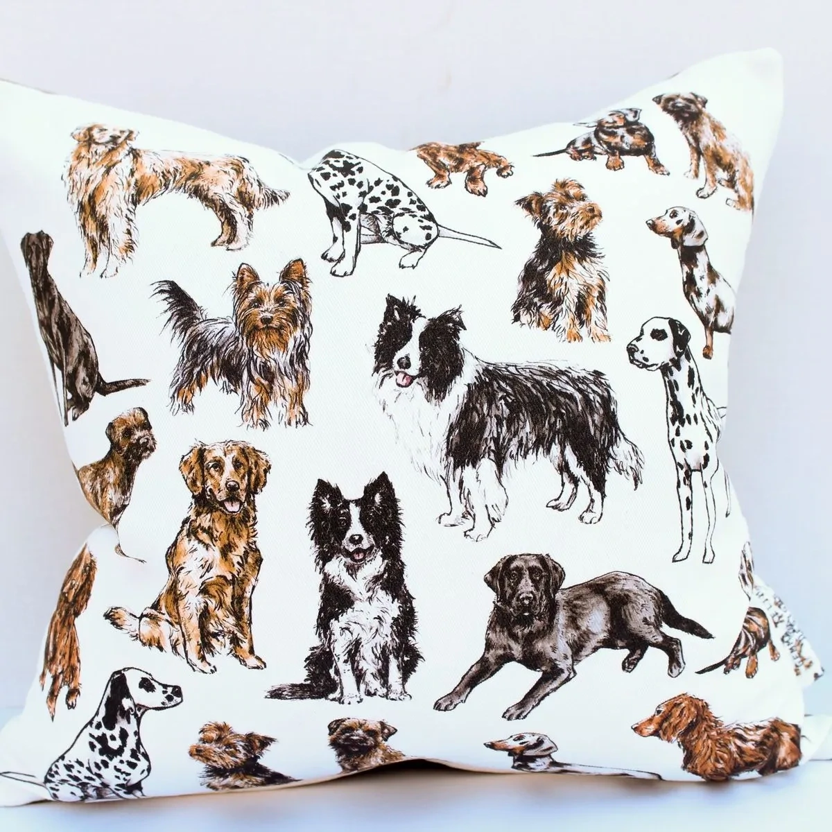 Lots of Dogs Medium Cushion | Handmade and Designed by Gemma Keith