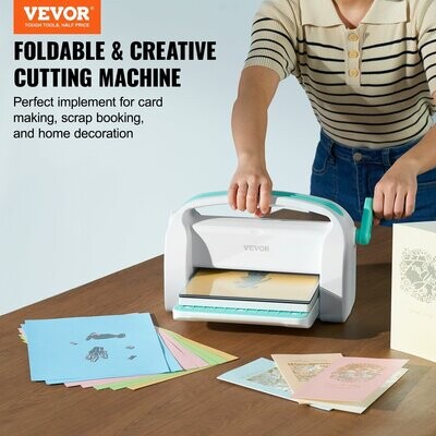 VEVOR Manual Die Cutting Embossing Machine 9&quot; Opening For Art Craft Scrapbooking