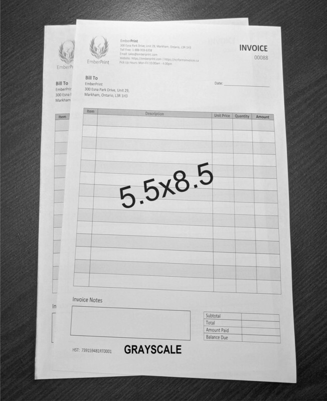 Formulario Media Página (5.5&quot;x8.5&quot;) en Original y/o con 1 Copia