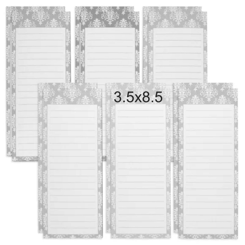 Libreta de 50 hojas 3.5&quot; x 8.5&quot; blanco y negro